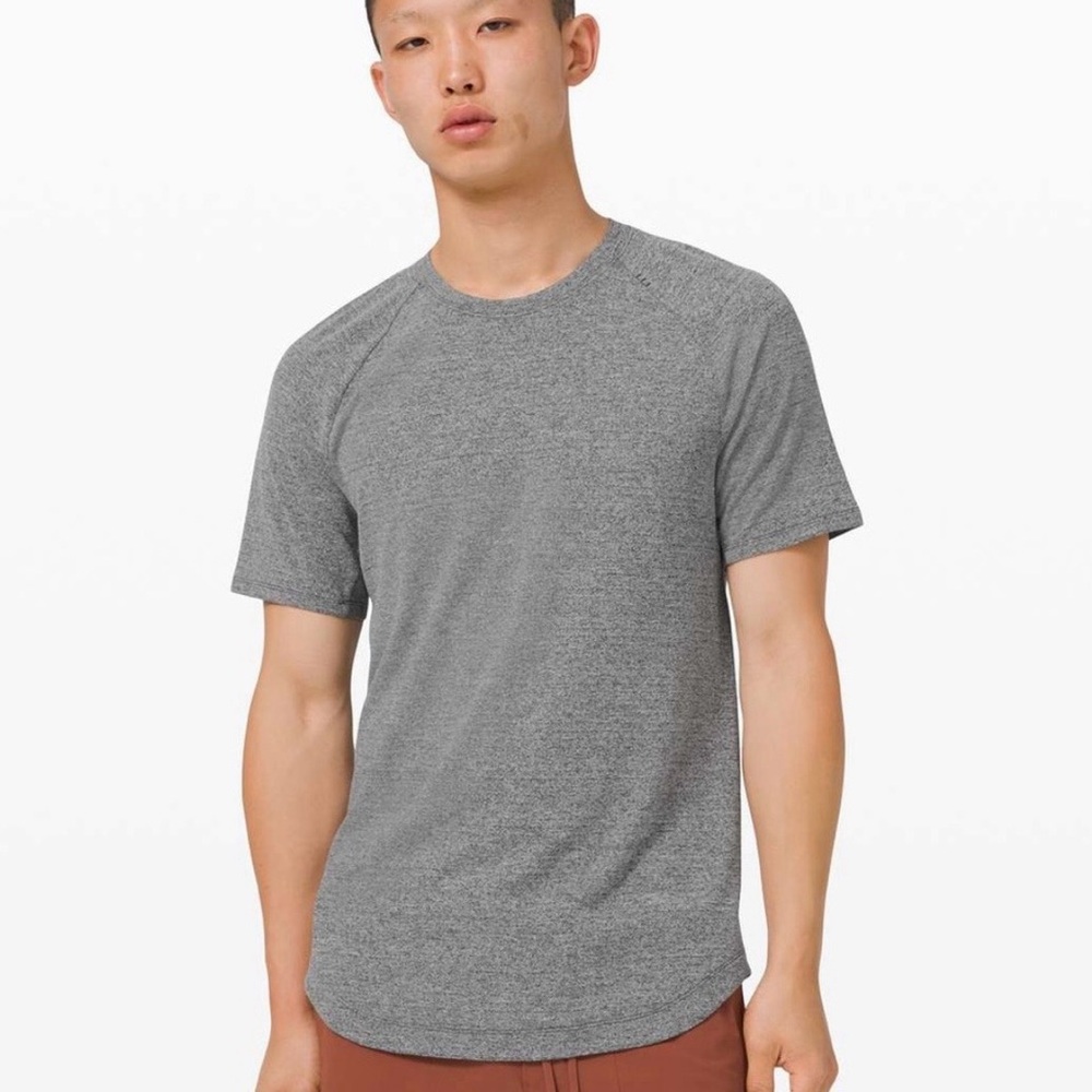 Lululemon Athletica Charcoal Gray Short Sleeve Tee - Picture 4 of 5